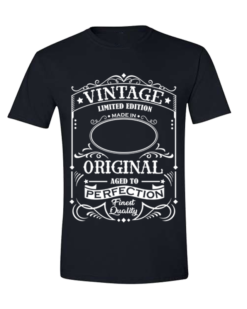 T-shirt with Vintage Birthday print and yea