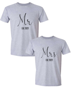 Mr & Mrs (Choose Colour & Styles)-Add date
