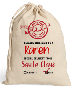 Christmas Personalised Santa Sack - North Pole