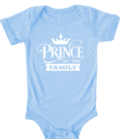 Pic-a-Tee Baby Bodyvest with Prince of the Family print