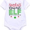 Pic-a-Tee bodyvest with Santas Newest Elf Print
