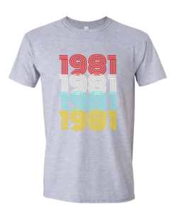 Pic-a-Tee Birthday Tee with Year Print