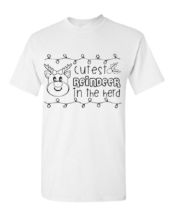 Pic-a-Tee Colour In Paint your own T-Shirt with Cutest Reindeer in the herd