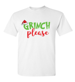Pic-a-Tee Christmas T-Shirt with Grinch Please Print