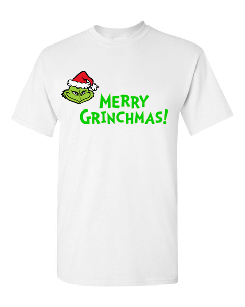 MerryGrinchmess Pic-a-Tee Christmas T-Shirt with Merry Grinchmas Print