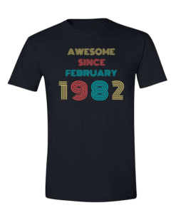 Pic-a-Tee T-shirt with Awesome Since Year Birthday Print
