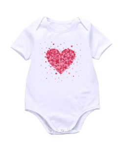 Pic-a-Tee Baby Bodyvest with confetti heart print