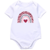 Pic-a-Tee White baby bodyvest with rainbow heart print