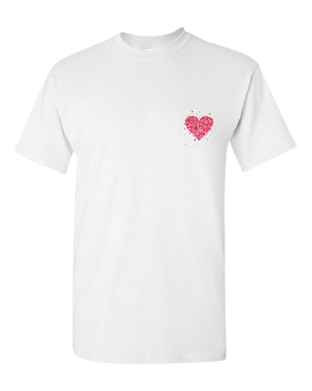 LeftHeart T-shirt with Confetti Heart print