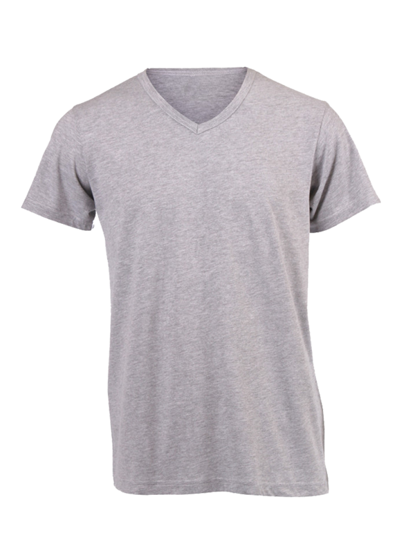 Pic-a-Tee-V-Neck Grey Melange Pic-a-Tee V-Neck Unisex T-Shirt Grey Melange