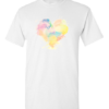 Pic-a-Tee White t-shirt with Tie Dye Heart print