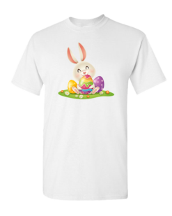 Pic-a-Tee Colourful Easter Bunny & Egg T-Shirt