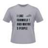 Formula Racing T-shirt with Black Print