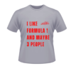 Formula Racing Car T-shirt with Red Print