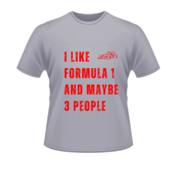 Formula Racing Car T-shirt with Red Print