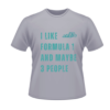 Formula Car Racing T-shirt with Teal Print
