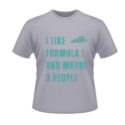 Formula Car Racing T-shirt with Teal Print