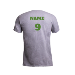 Grey T-Shirt with SA Original Print (Add Name & Number)