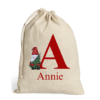 Pic-a-Tee Personalised Gnome Sack with Letter