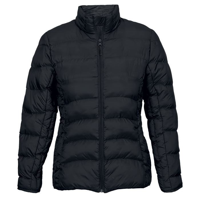 Pic-a-Tee Puffer Jacket LSleeve Black Ladies Pic-a-Tee Long Sleeved Ladies Puffer Jacket Black