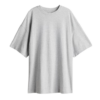 Pic-a-Tee Grey Melange Oversized T-shirt
