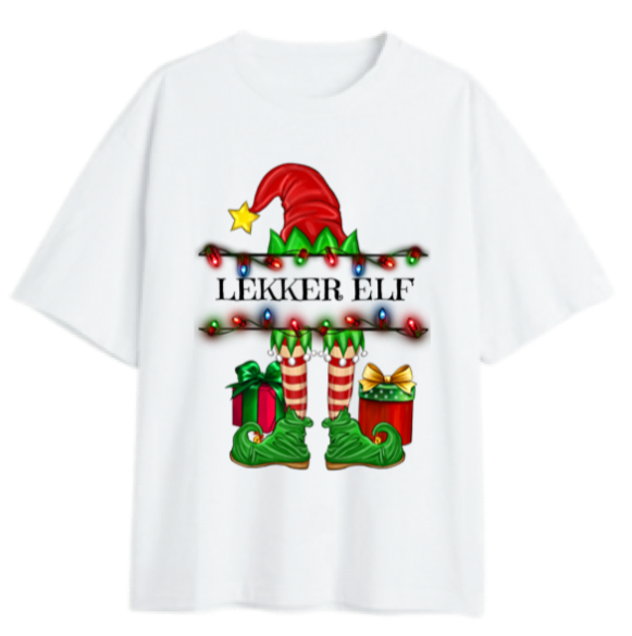 Oversized Personalised Elf T-shirt Pic-a-Tee Personalised Elf T-shirt Oversized