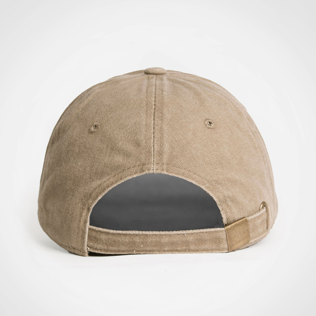 Pic-a-Tee Washed Dad Cap Back Khaki