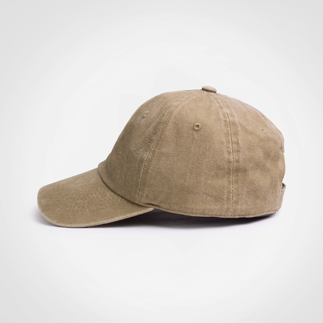 Pic-a-Tee Washed Dad Cap Left Khaki