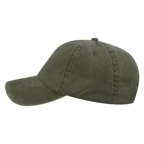 Pic-a-Tee Washed Dad Cap Left Olive