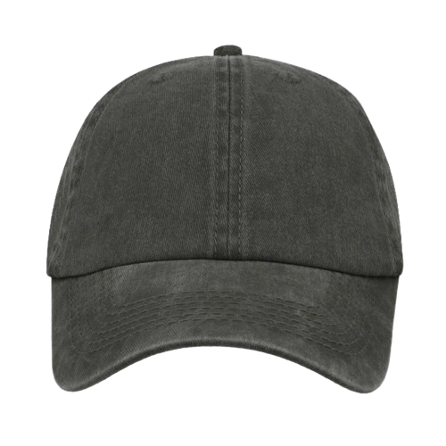 Pic-a-Tee_Washed_Dad_Cap_Black Front
