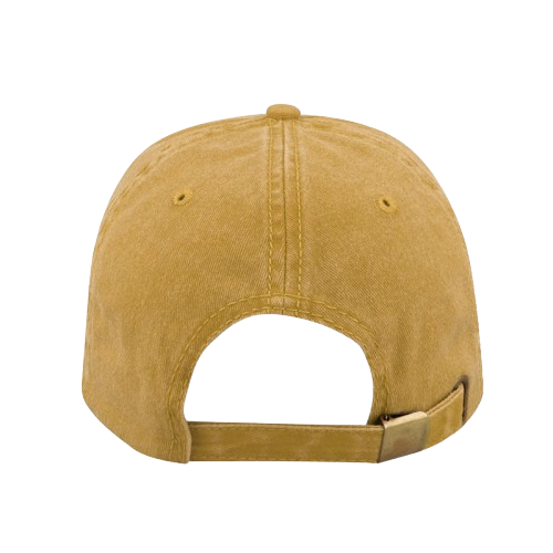 Pic-a-Tee_Washed_Dad_Cap_Mustard_Back