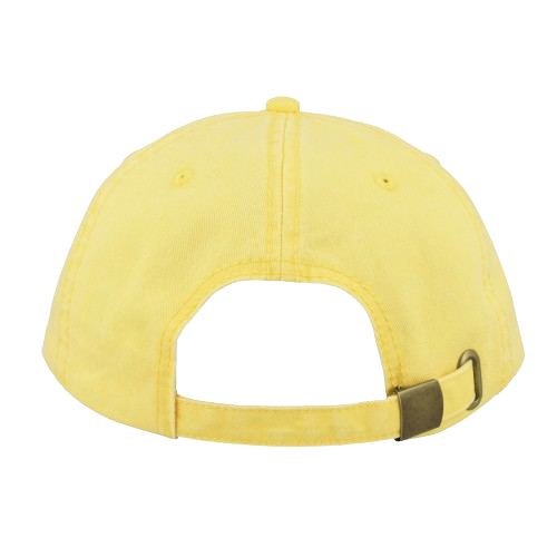 Pic-a-Tee_Washed_Dad_Cap_Yellow_Back