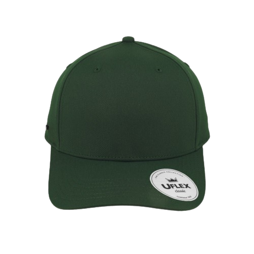 Uflex_5_panel_Easy_Print_Cap_Bottle_Green